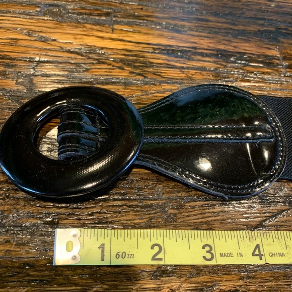 Set of two black elastic belts Stretchy - Picture 8 of 8